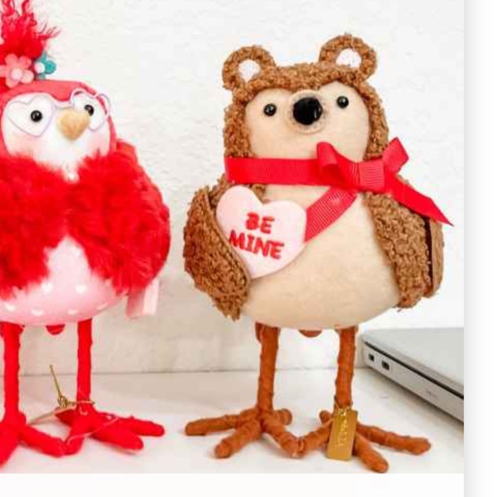 NWT Featherly Friend Spritz bear felt bird - Picture 4 of 9